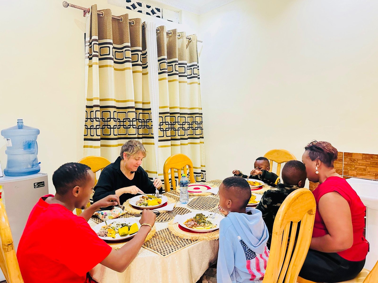 Host family welcoming guests